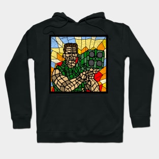 Commando stained glass Hoodie